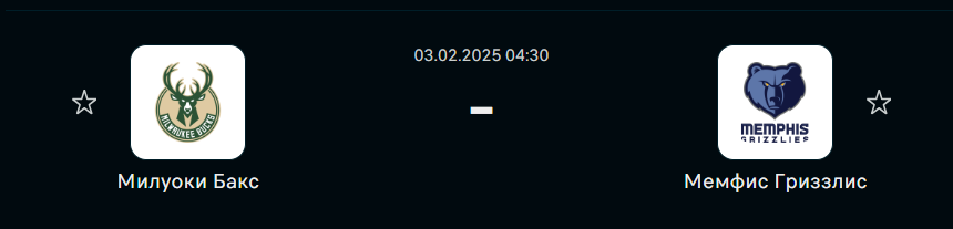 Прогноз на Милуоки Бакс - Мемфис Гризлиз (3 февраля 2025)